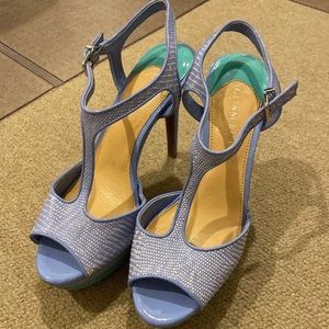 Gianni Bono Blue Platform Heels